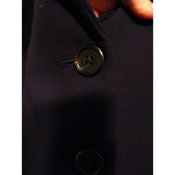J. Crew Schoolboy Stretch Crepe Blazer Suit Jacket - Navy Blue 6P - Picture 3 of 7